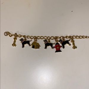 black dog charm bracelet
